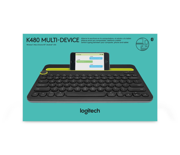 Logitech K480 czarno-żółta - 292544 - zdjęcie 6